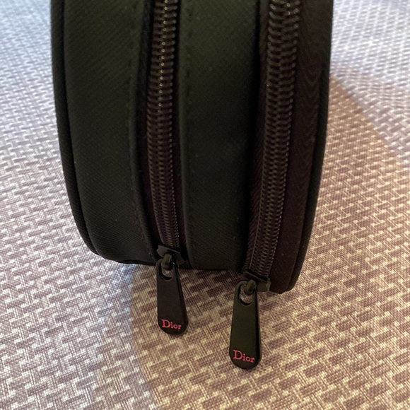 Dior Backstage Double Zip Cosmetic Bag pink Logo - Picture 5 of 8